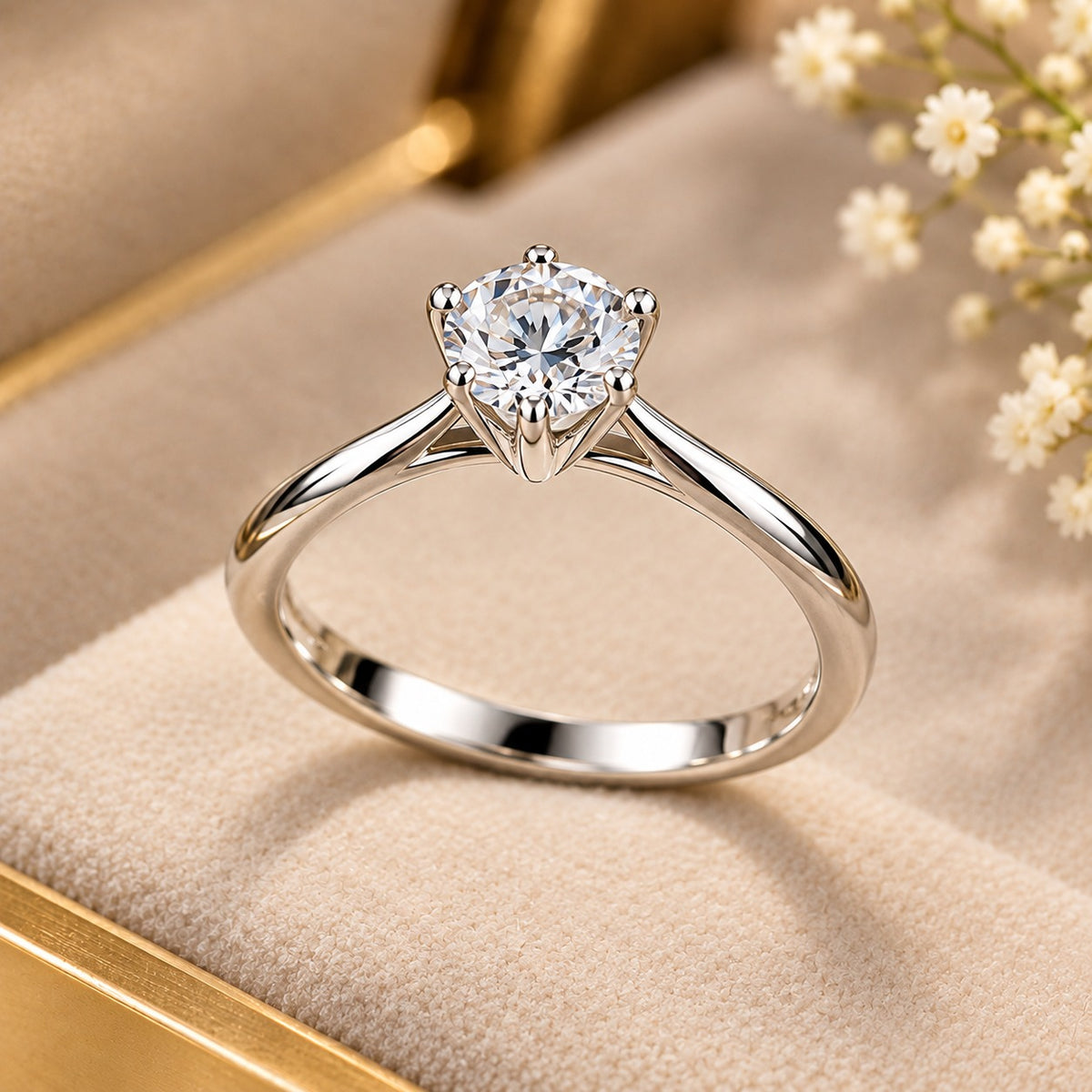 ELAN SOLITAIRE SILVER (Adjustable)