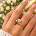 Ocean Pearl Seashell Ring