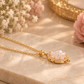 Floral Pearl Pendant Necklace