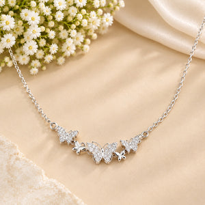 Elegant Butterfly Crystal Necklace