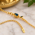 Royal Blue Sapphire Vine Necklace