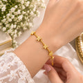 Golden Butterfly Elegance Bracelet