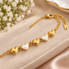 Golden Heart Charm Bracelet